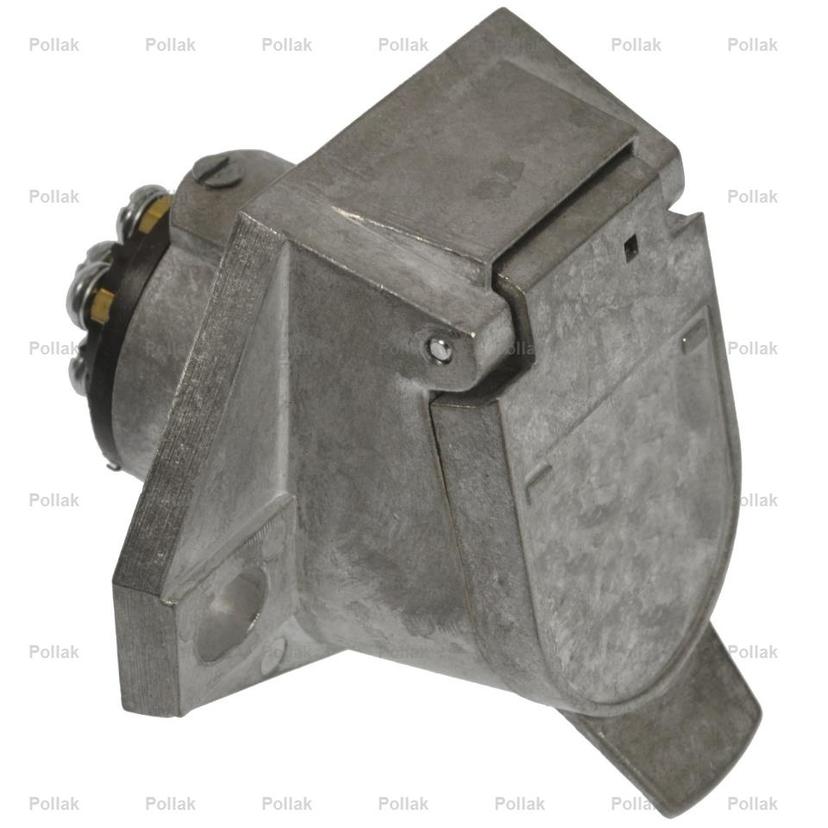 POLLAK 11-785P 7-WAY SOCKET WITH REAR TH, 7-Way Socket; With Rear Thread Terminals/ Solid Pins; Retail Packaging