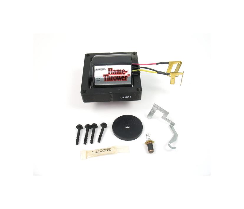 PERTRONIX D3000 Flame-Thrower Red/Yellow Wire 50,000 Volt HEI Coil, Black