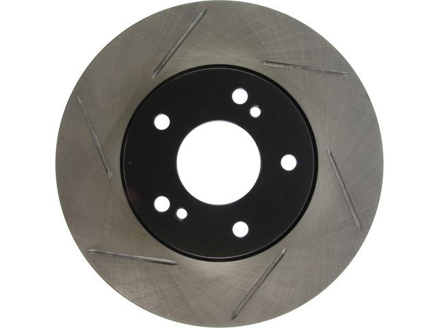 STOP TECH 126.42069SR Brake Rotor; SportStop Slotted; Silver E-Coated; Alloy; Single