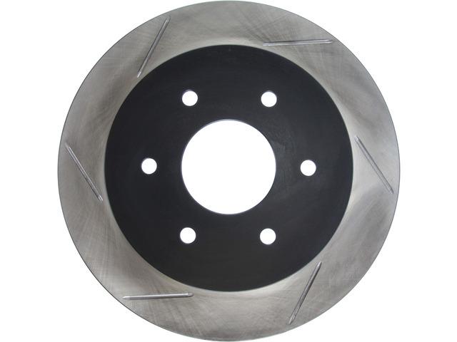 STOP TECH 126.42081SR Brake Rotor; SportStop Slotted; Silver E-Coated; Alloy; Single