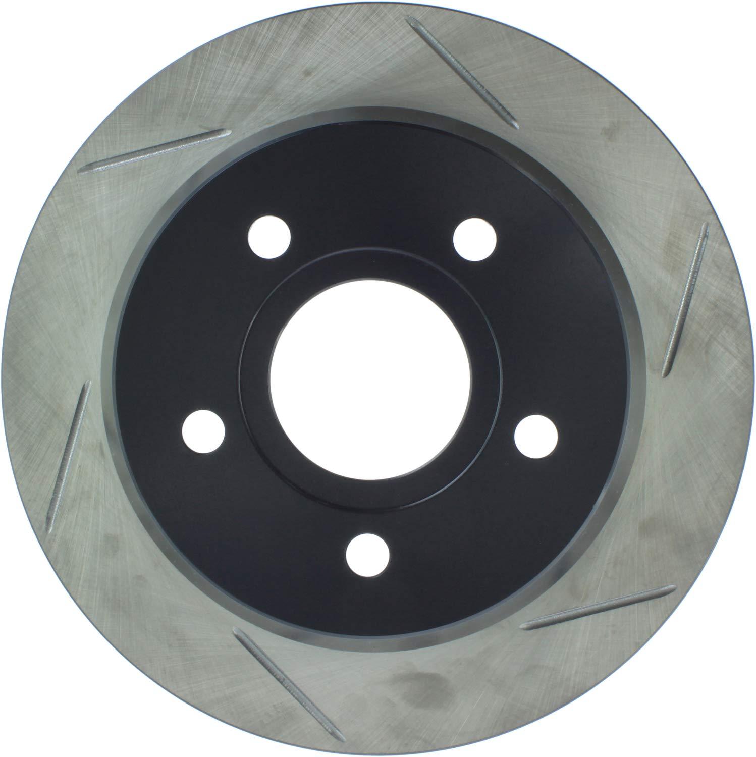 STOP TECH 126.67043SL Rear Left Sport Slotted Brake Rotor - High quality product image showing STOP TECH 126.67043SL Rear Left Sport Slotted Brake Rotor details and features
