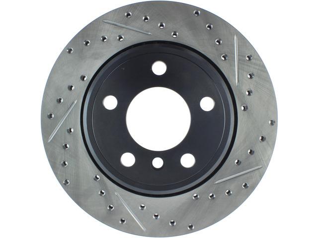 STOP TECH 127.34061L Brake Rotor; SportStop Drilled And Slotted; One Piece Design; Wheel Bolt Pattern 5 x 120 Millimeter; 324 Millimeter Outside Diameter x 80.1 Millimeter Height x 20 Millimeter Nominal Thickness; 75 Millimeter Hub Inside Diameter - The Twister Group Tools product
