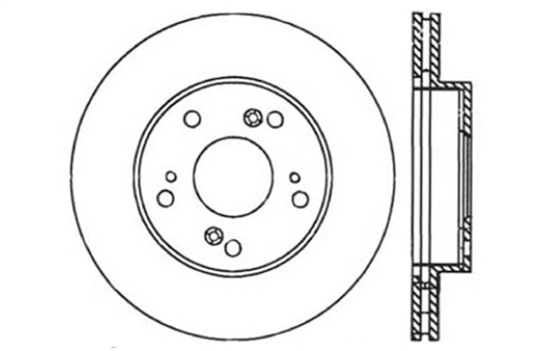 STOP TECH 127.40056L Sport Drilled/Slotted Brake Rotor (Front Left) - The Twister Group Tools product