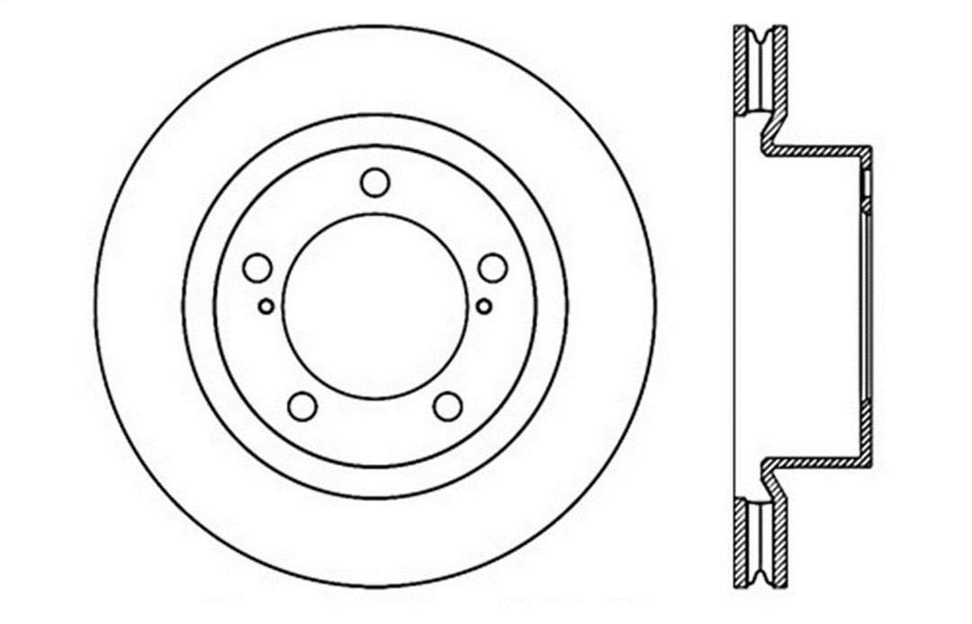 STOP TECH 127.44162L Sport Drilled/Slotted Brake Rotor (Front Left) - The Twister Group Tools product