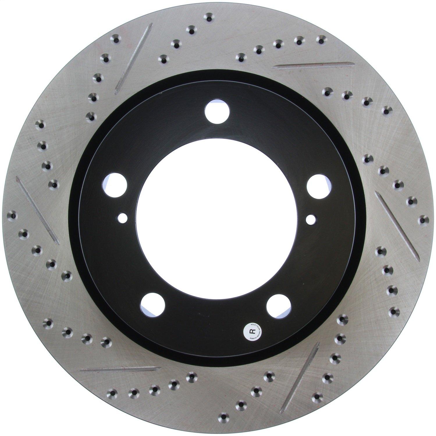 STOP TECH 127.44162R Sport Drilled/Slotted Brake Rotor (Front Right) - High quality product image showing STOP TECH 127.44162R Sport Drilled/Slotted Brake Rotor (Front Right) details and features