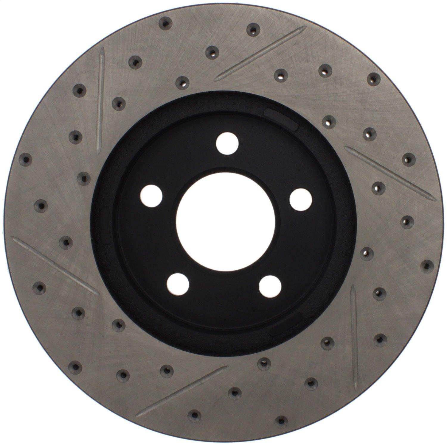 STOP TECH 127.61072L Sport Drilled/Slotted Brake Rotor (Front Left) - High quality product image showing STOP TECH 127.61072L Sport Drilled/Slotted Brake Rotor (Front Left) details and features