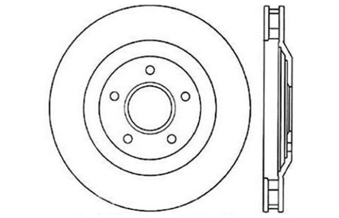 STOP TECH 127.62060R Front Right Sport Drilled/Slotted Brake Rotor - The Twister Group Tools product