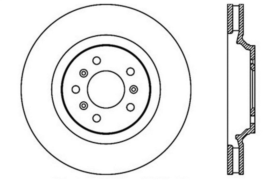 STOP TECH 127.62099L Sport Drilled/Slotted Brake Rotor (Front Left) - The Twister Group Tools product