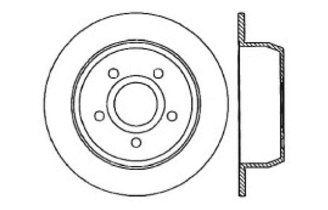STOP TECH 127.67043R Sport Drilled/Slotted Brake Rotor (Rear Right) - The Twister Group Tools product