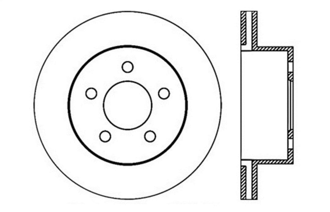 STOP TECH 127.67045R Front Right Sport Drilled/Slotted Brake Rotor - The Twister Group Tools product