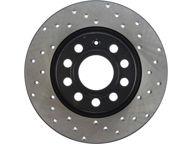 STOP TECH 128.33099L Brake Rotor; SportStop Drilled; One Piece Design; Wheel Bolt Pattern 5 x 112.1 Millimeter; 286.1 Millimeter Outside Diameter x 48.5 Millimeter Height x 11.9 Millimeter Nominal Thickness; 65 Millimeter Hub Inside Diameter - High quality product image showing STOP TECH 128.33099L Brake Rotor; SportStop Drilled; One Piece Design; Wheel Bolt Pattern 5 x 112.1 Millimeter; 286.1 Millimeter Outside Diameter x 48.5 Millimeter Height x 11.9 Millimeter Nominal Thickness; 65 Millimeter Hub Inside Diameter details and features