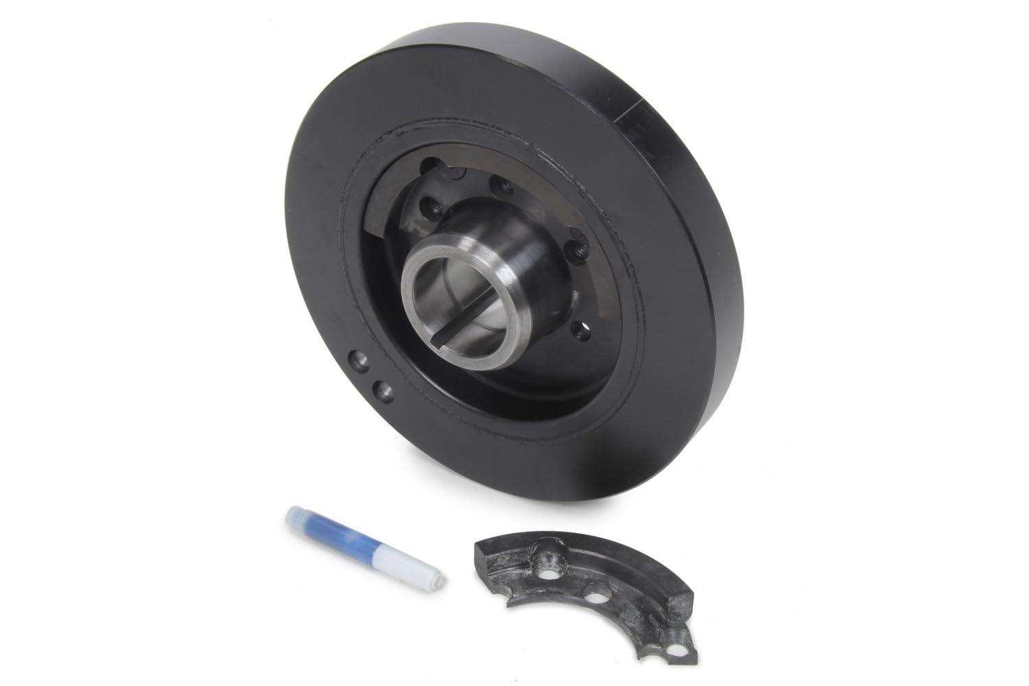 PRW 2344041 Harmonic Balancer Damper Ring; High Performance Sportsman; For Use With 1958-79 Mopar/Chrysler Big Block B/RB 383-440 V8 Engines; 7.3 Inch Outside Diameter; Externally/Internally Balanced; Black - High quality product image showing PRW 2344041 Harmonic Balancer Damper Ring; High Performance Sportsman; For Use With 1958-79 Mopar/Chrysler Big Block B/RB 383-440 V8 Engines; 7.3 Inch Outside Diameter; Externally/Internally Balanced; Black details and features