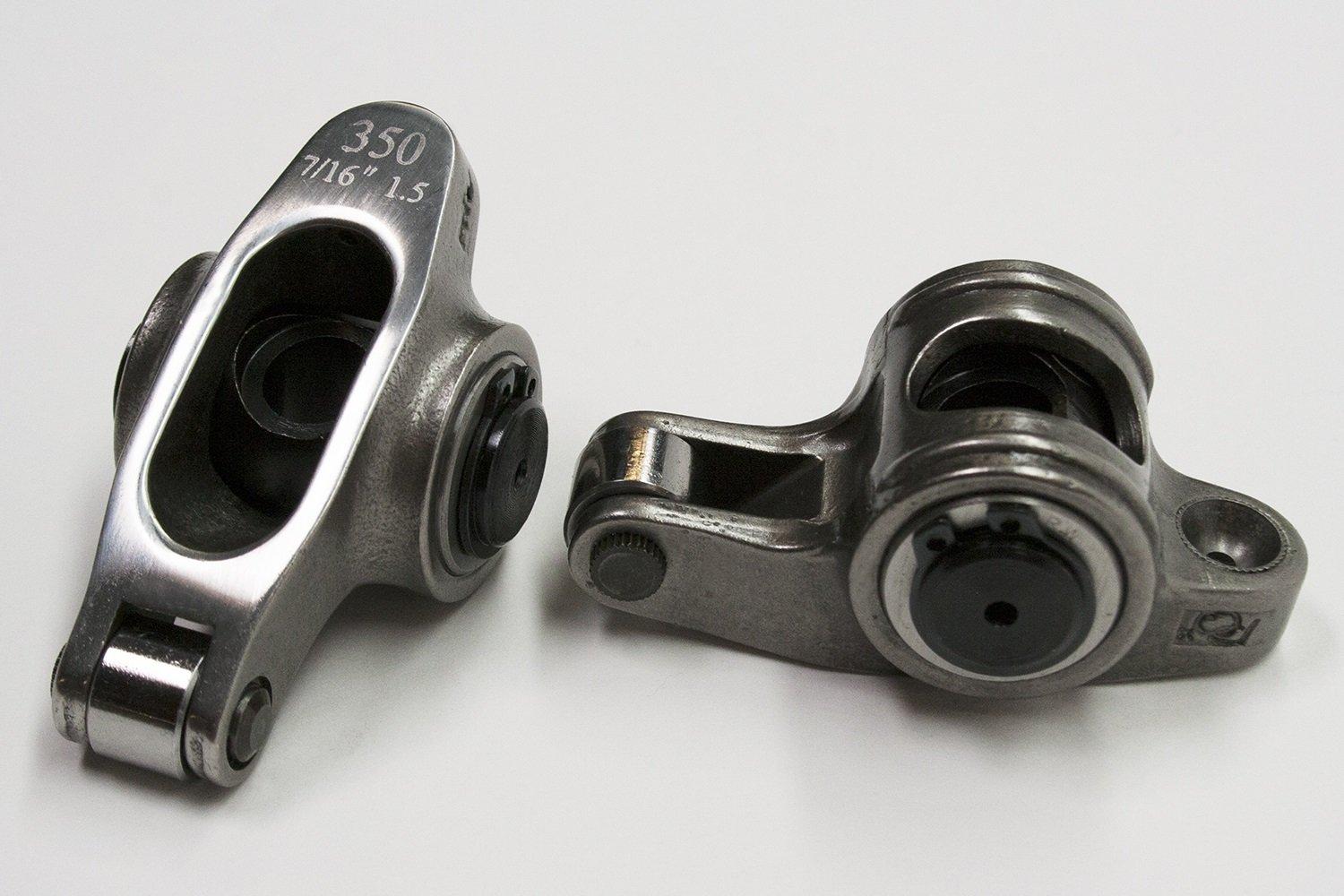 PRW 0235009 Stainless Steel Rocker Arms for Small Block Chevy 1.5 Ratio for 7/16 INCH Studs - High quality product image showing PRW 0235009 Stainless Steel Rocker Arms for Small Block Chevy 1.5 Ratio for 7/16 INCH Studs details and features
