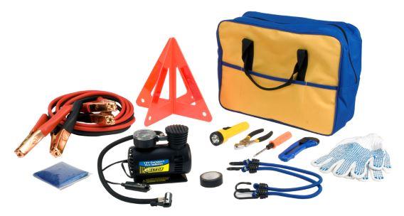 PERFORM TOOL 60220 Premium Roadside Emergency Kit With Jumper Cables