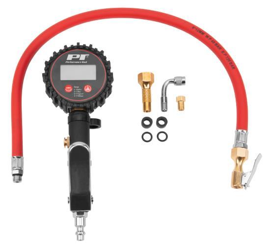 PERFORM TOOL M526 HD Digital Tire Inflator with Pressure Gauge Kit, 0-150 PSI