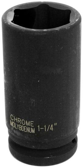 PERFORM TOOL M74240 M742-40 3/4-Inch Drive 1-1/4-Inch Deep Wall Impact Socket for Heavy-Duty Fastening Tasks and Automotive Repairs
