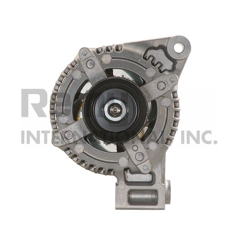 REMY 12824 Alternator/ Generator; OE Replacement; Alternator; 8 Millimeter x 1.25 Positive Battery Output Terminal; Internal Fan; Model NDIISC6P; 59.1 Millimeter Nominal Pulley Diameter; 6 Groove Serpentine Belt Pulley; 150 Amps Output (REFURBISHED)