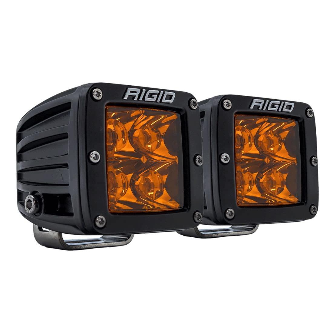 RIGID 20252 D-Series Spot Light with Amber PRO Lens (Pair) - High quality product image showing RIGID 20252 D-Series Spot Light with Amber PRO Lens (Pair) details and features