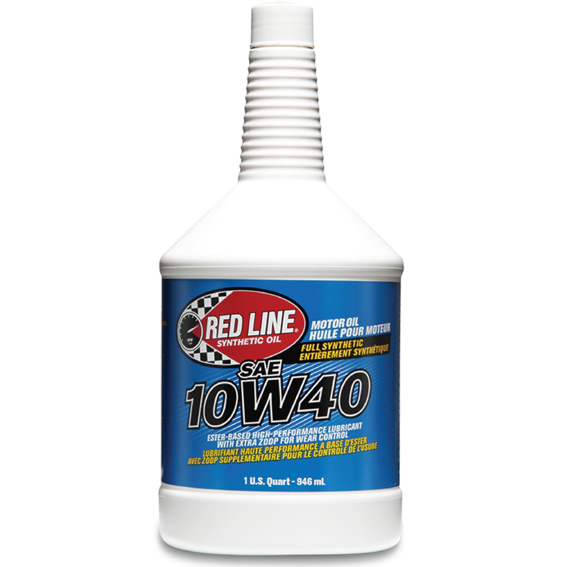 RED LINE 11404 SAE 10W40 Fully Synthetic Motor Oil - 1 Quart (Case of 12) - High quality product image showing RED LINE 11404 SAE 10W40 Fully Synthetic Motor Oil - 1 Quart (Case of 12) details and features