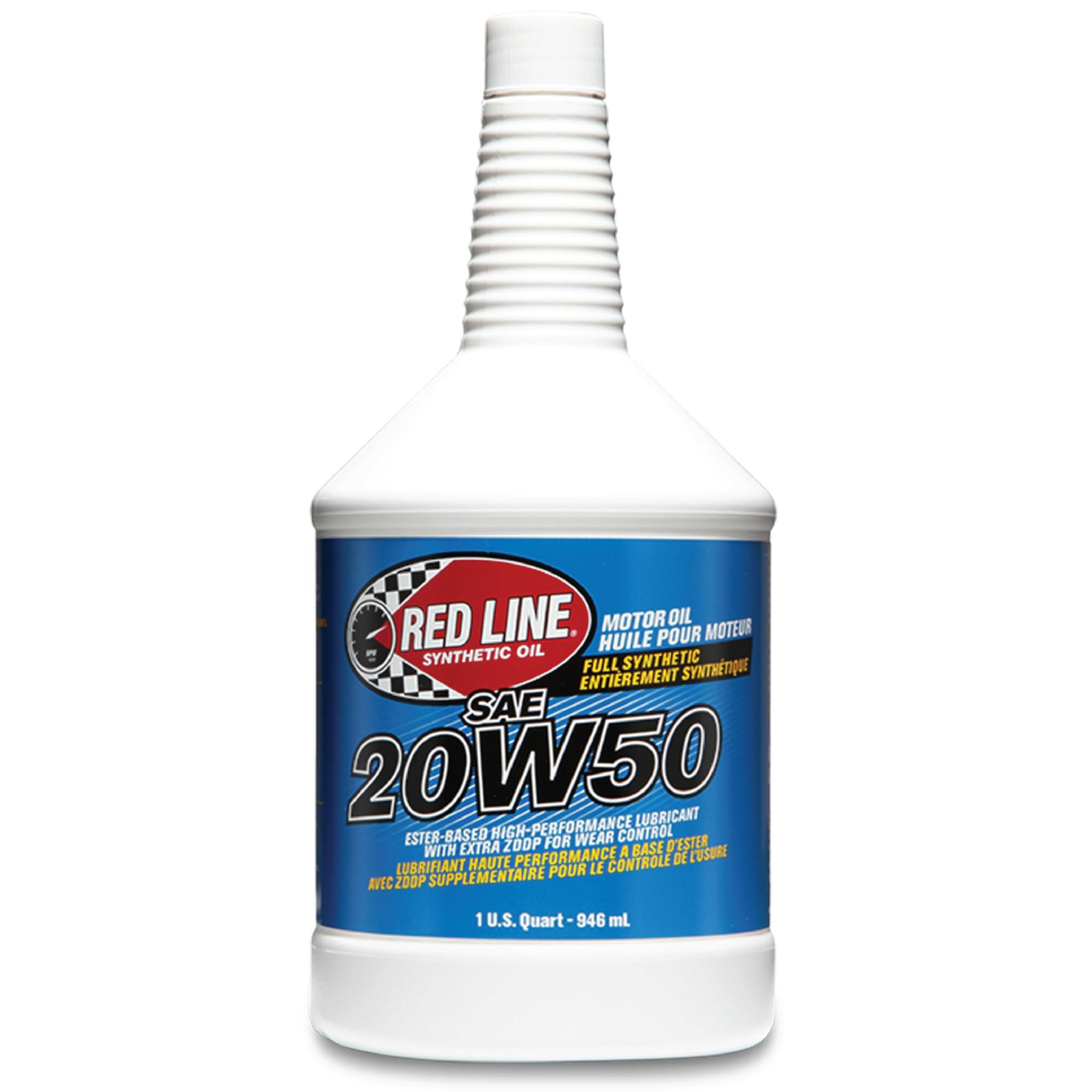 RED LINE 12504 SAE 20W50 Fully Synthetic Motor Oil - 1 Quart - High quality product image showing RED LINE 12504 SAE 20W50 Fully Synthetic Motor Oil - 1 Quart details and features