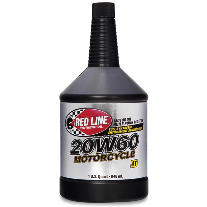 RED LINE 12604 20W60 Synthetic Motorcycle Motor Oil - 1 Quart