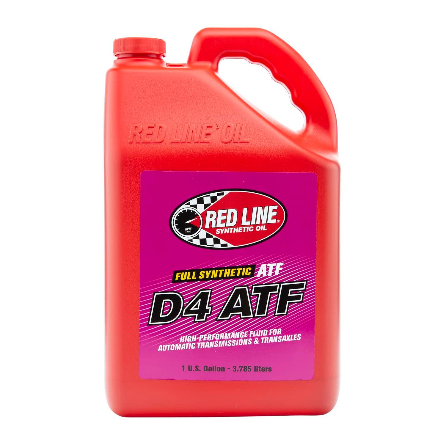 RED LINE 30505 D4 Synthetic Automatic Transmission Fluid (ATF) - 1 Gallon - High quality product image showing RED LINE 30505 D4 Synthetic Automatic Transmission Fluid (ATF) - 1 Gallon details and features