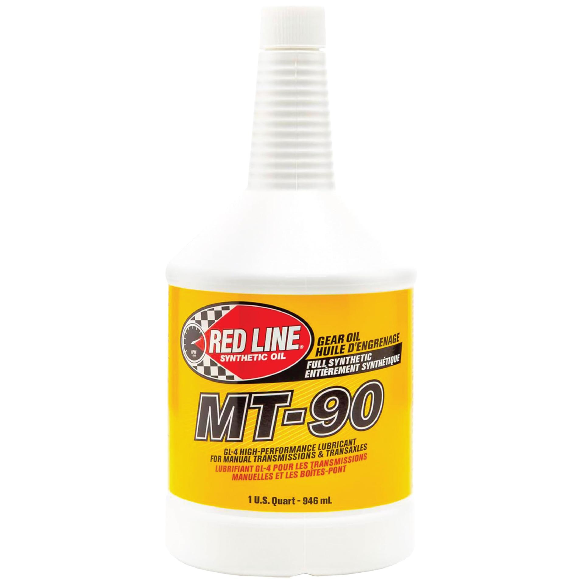 RED LINE 50304 MT-90 75W-90 GL-4 Manual Transmission and Transaxle Lubricant (MTL) - 1 Quart. - High quality product image showing RED LINE 50304 MT-90 75W-90 GL-4 Manual Transmission and Transaxle Lubricant (MTL) - 1 Quart. details and features