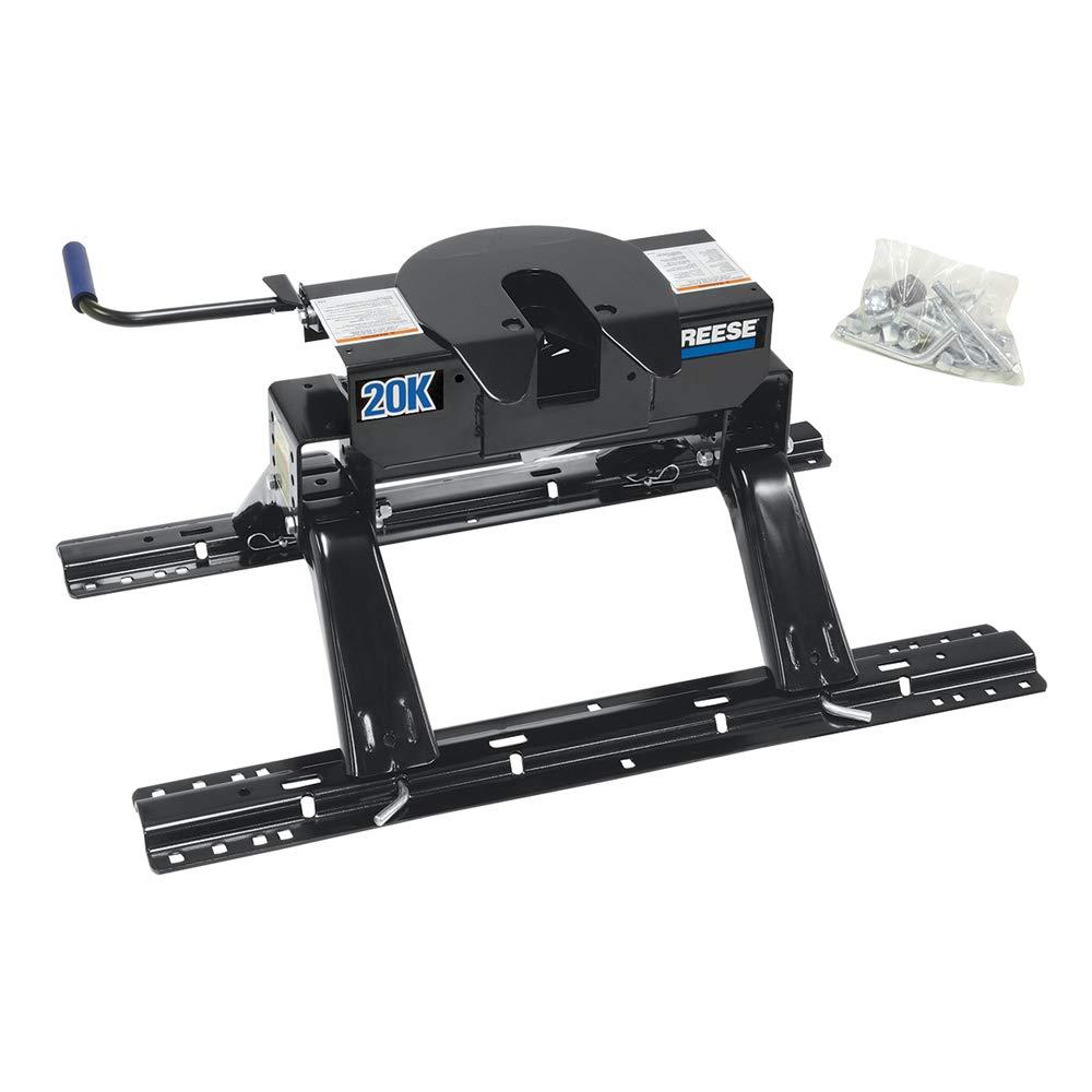 REESE 30132 Fifth Wheel Hitch 20,000 lbs. Capacity, Dual Jaw, Complete System, Includes Rails - High quality product image showing REESE 30132 Fifth Wheel Hitch 20,000 lbs. Capacity, Dual Jaw, Complete System, Includes Rails details and features