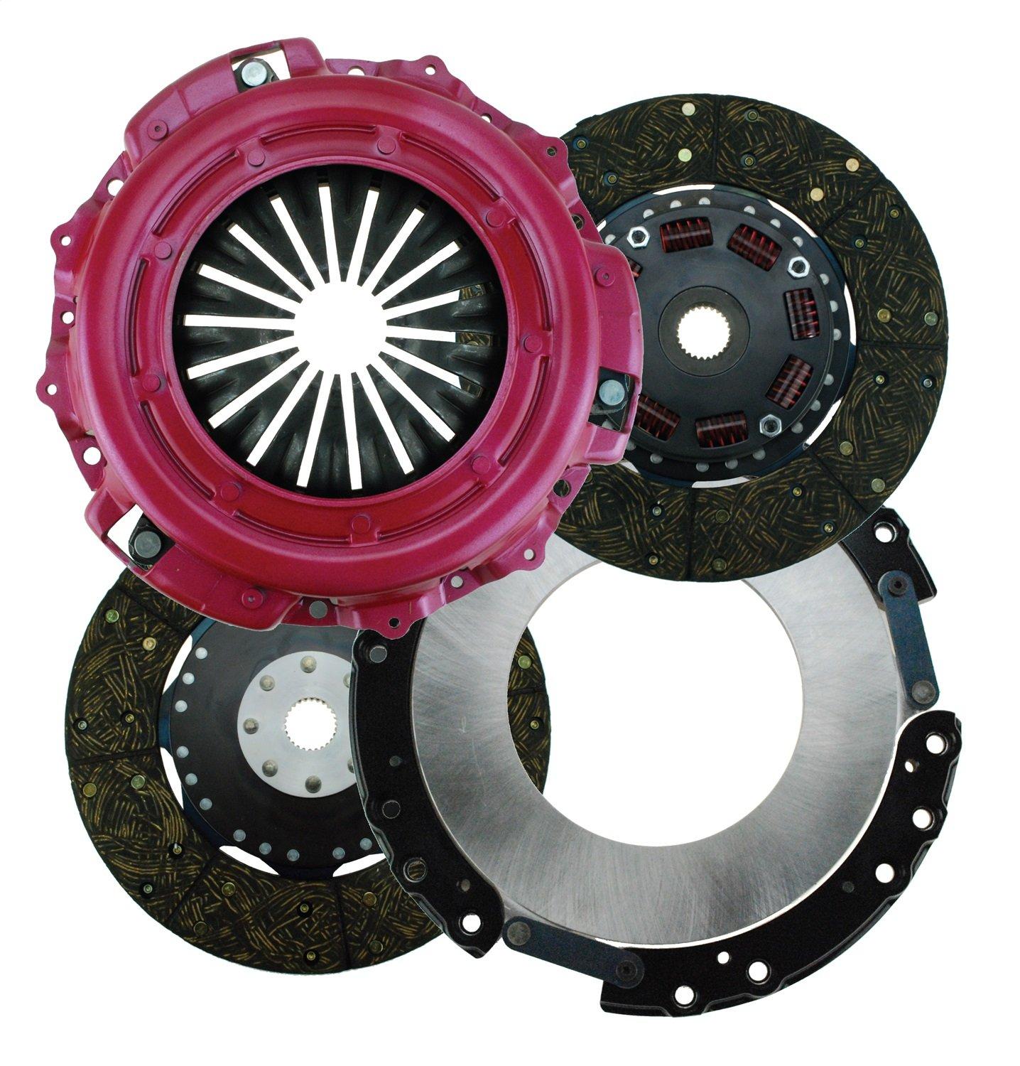 RAM 50-2125 Clutch Set; Concept; 10.5 Inch Clutch Diameter; 1-1/8 Inch x 26 Spline Input Shaft; Dual Disc; Organic Friction Material; 168 Tooth Flywheel - High quality product image showing RAM 50-2125 Clutch Set; Concept; 10.5 Inch Clutch Diameter; 1-1/8 Inch x 26 Spline Input Shaft; Dual Disc; Organic Friction Material; 168 Tooth Flywheel details and features
