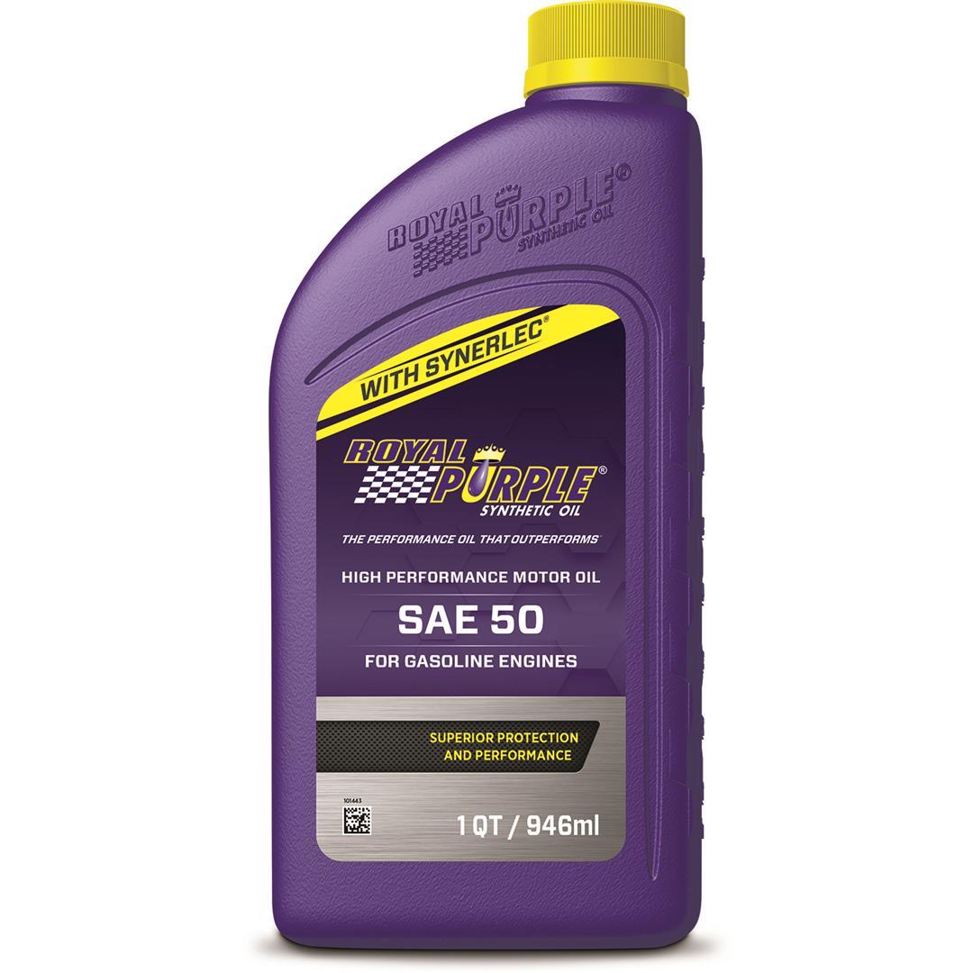 ROYAL PURPLE 01050 SAE 50 Heavy Duty High Performance Synthetic Motor Oil - 1 Quart Bottle - The Twister Group Tools product