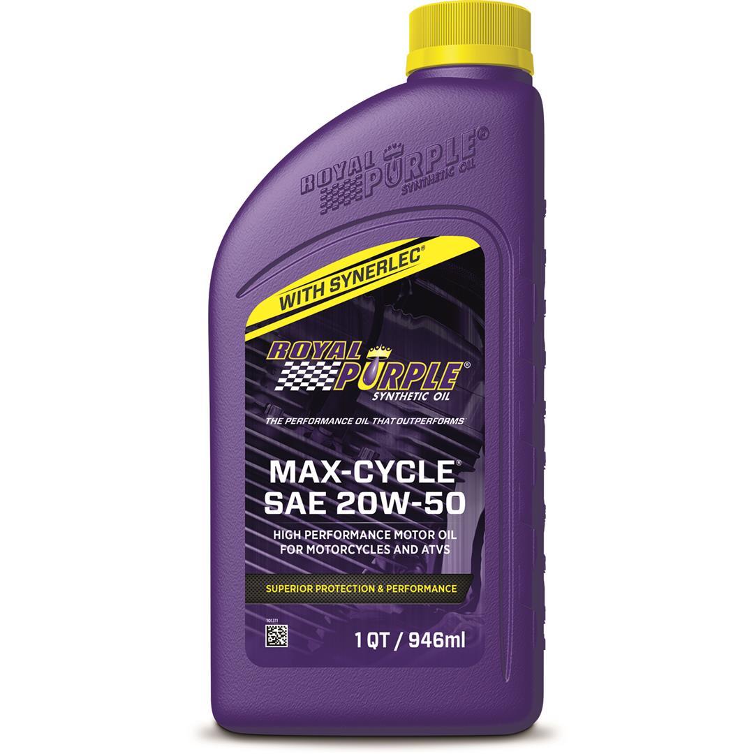 ROYAL PURPLE 01316 Synthetic 20W-50 Max Cycle Oil - 1 Quart Bundle with Koozie - The Twister Group Tools product