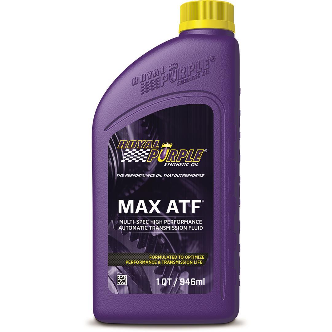 ROYAL PURPLE 01320 Auto Trans Fluid; Max ATF; Compatible With All Automatic Transmission (Except CVT and DCT) Fluid Types; Synthetic; Single; 1 Quart Bottle - The Twister Group Tools product