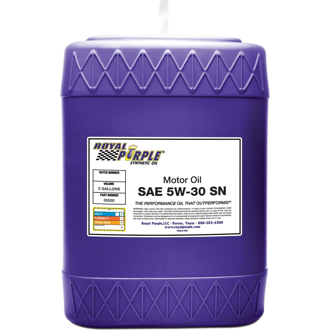ROYAL PURPLE 05530 API-Licensed SAE 5W-30 High Performance Synthetic Motor Oil - 5 Gallon - The Twister Group Tools product
