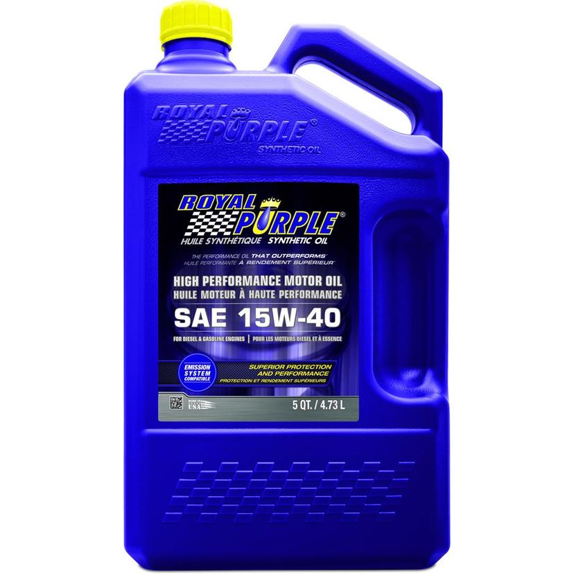 ROYAL PURPLE 20154 High Performance 15W40 Motor Oil - 1 Gal