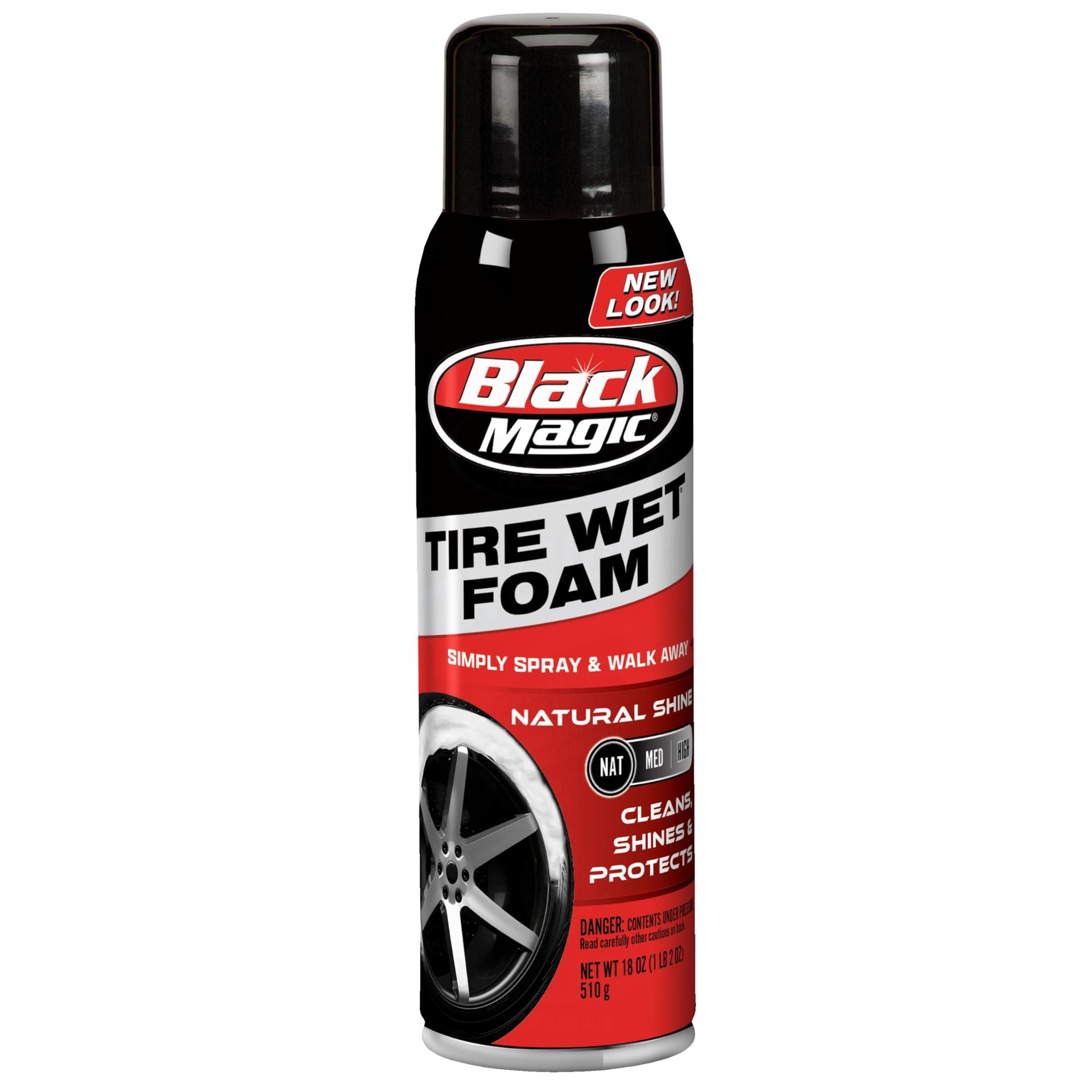 RAIN-X 800002220 Tire Wet Foam, 18 oz. - Specially Formulated Thick Tire Spray Foam Clings to Tires to Dissolve and Clean Dirt While Shining and Protecting All In One Step - High quality product image showing RAIN-X 800002220 Tire Wet Foam, 18 oz. - Specially Formulated Thick Tire Spray Foam Clings to Tires to Dissolve and Clean Dirt While Shining and Protecting All In One Step details and features
