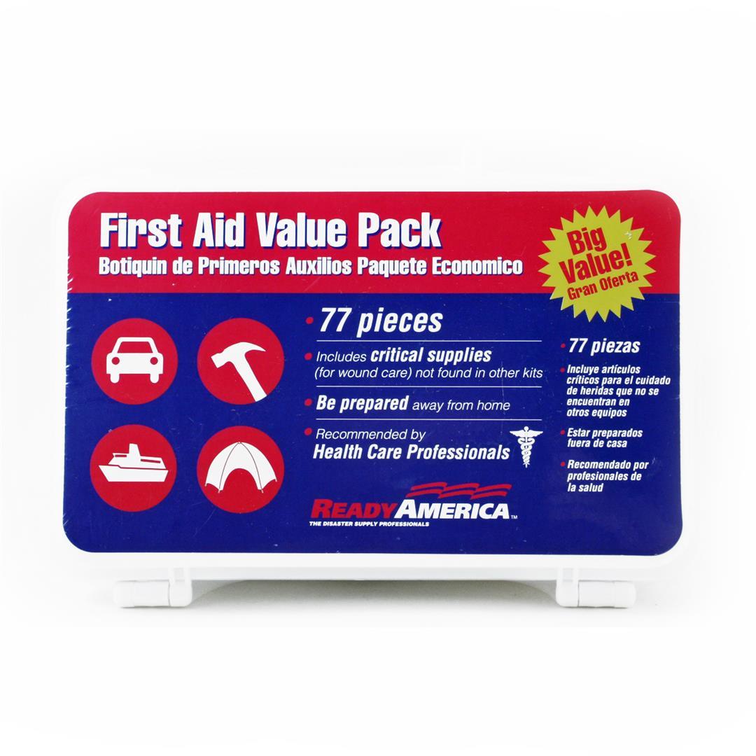 READY AMERICA 74012 First Aid Value Pack, 77-Piece - High quality product image showing READY AMERICA 74012 First Aid Value Pack, 77-Piece details and features