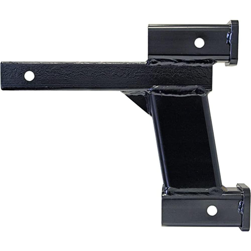 ROADMASTER 077-10 Dual Hitch Receiver with 2 Inch and 10 Inch Offsets, Black - High quality product image showing ROADMASTER 077-10 Dual Hitch Receiver with 2 Inch and 10 Inch Offsets, Black details and features