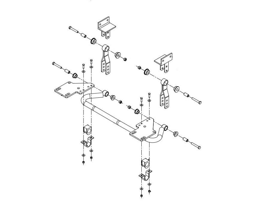 ROADMASTER 1139-212 Stabilizer Bar; 1-3/4 Inch Rear Bar Diameter; Cadmium Plated; Chromoly Steel; With Washers/ Poly Bushings/ Sleeve/ Grommet/ Saddle Brackets/ Aqua Lube Grease - High quality product image showing ROADMASTER 1139-212 Stabilizer Bar; 1-3/4 Inch Rear Bar Diameter; Cadmium Plated; Chromoly Steel; With Washers/ Poly Bushings/ Sleeve/ Grommet/ Saddle Brackets/ Aqua Lube Grease details and features