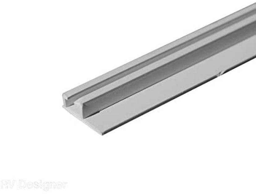 RV DESIGNER A206W Internal Ceiling Slide Track - White, 96 INCH