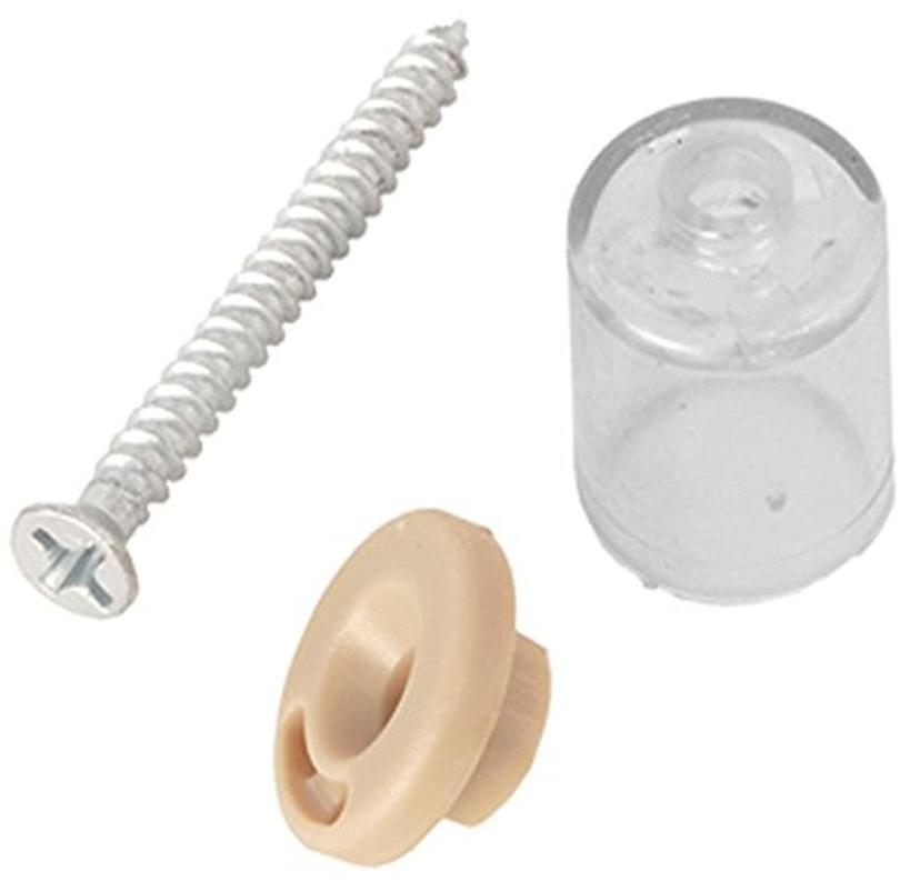 RV DESIGNER A311 Pleated Shade Hold Downs, 2 Per Pack, Window Covering Hardware, Beige