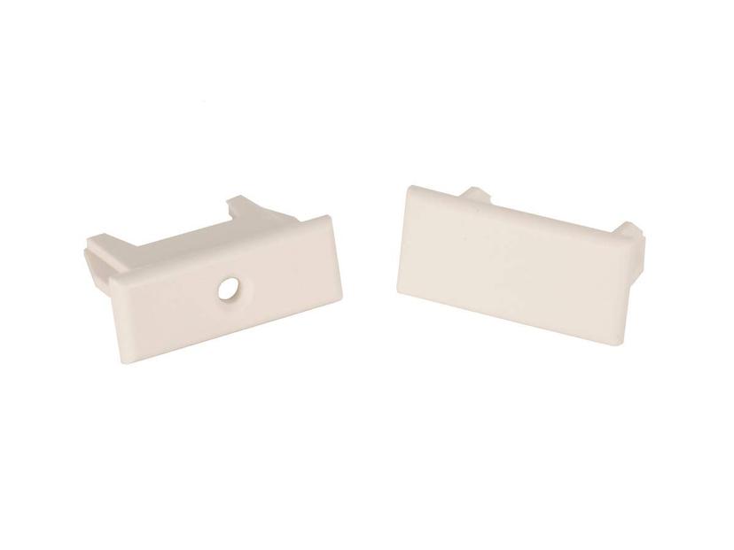 RV DESIGNER A320 Window Covering Hardware, Pleated Shade Rail Ends, 2 Per Pack, Oyster