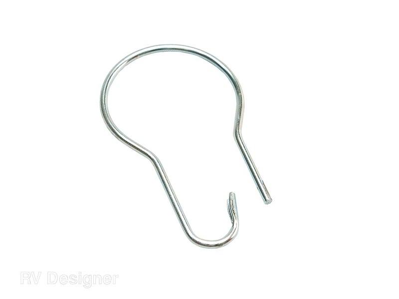 RV DESIGNER A403 Shower Curtain Ring; Used For Shower Curtain; Snap Closure; Set Of 12