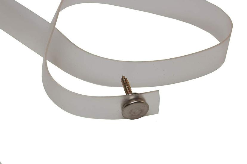 RV DESIGNER A750 Curtain Tieback, Clear Plastic, 18 inch, Window Covering