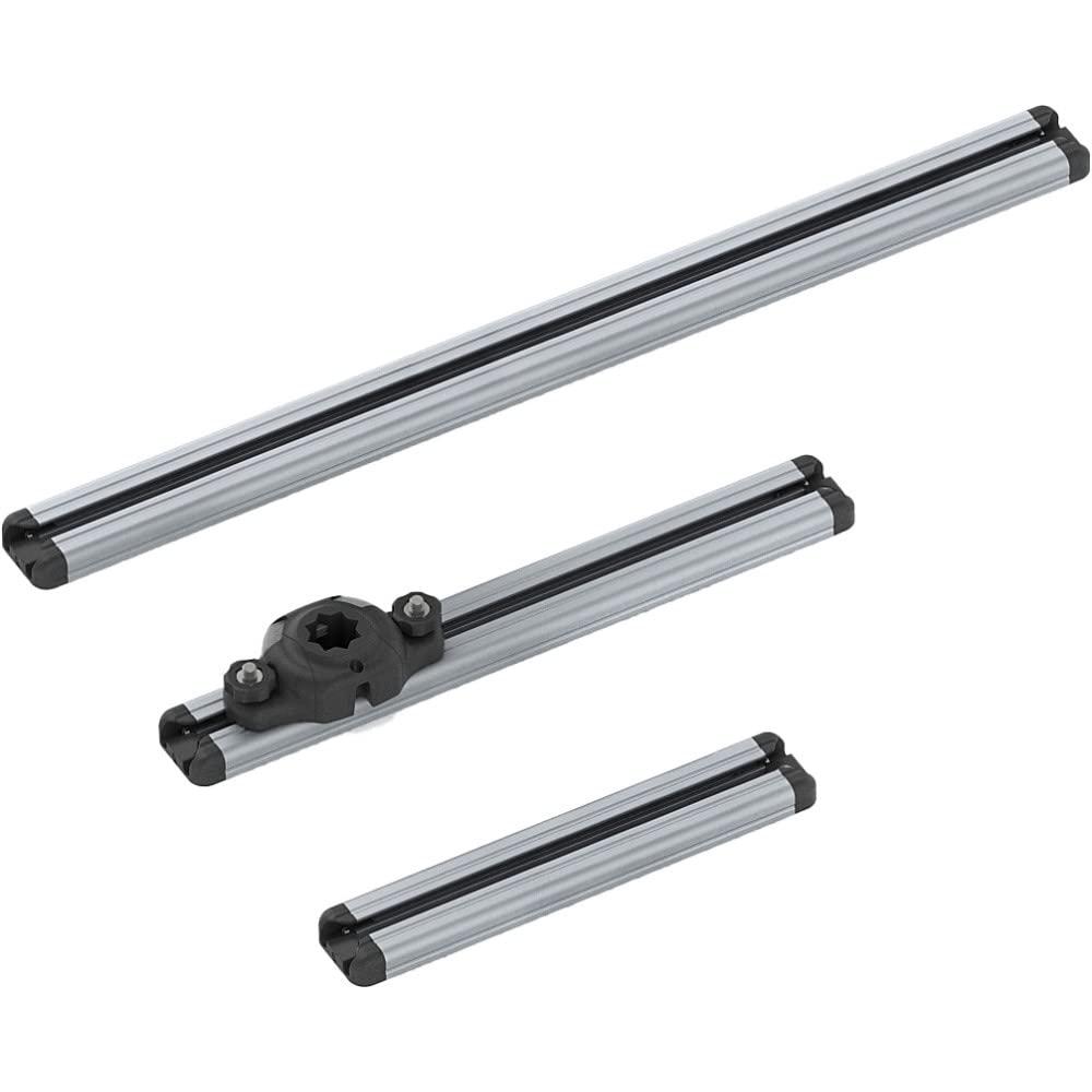 RAILBLAZA 01-4155-11 Aluminum Boat Gunnel Track Rail System (20 in), Compatible with Crestliner, Lund, Lowe, G3 and More - High quality product image showing RAILBLAZA 01-4155-11 Aluminum Boat Gunnel Track Rail System (20 in), Compatible with Crestliner, Lund, Lowe, G3 and More details and features