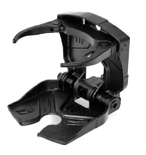 RAILBLAZA 02-4013-11 CUPCLAM (BLACK), Horizontal/ Vertical Mount; For Mugs/ Bottles/ Wine Glasses; Adjustable And Foldable; Black