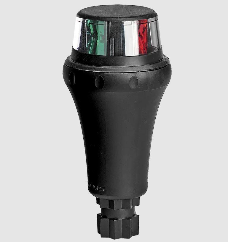 RAILBLAZA 02-5005-11 IPS BOW LIGHT (RED/GREEN LIGHT ONLY, Port And Starboard Light; For Up To 36 Feet Boats; 2.36 Inch Diameter x 5 Inch Height; Conical Bow Light; Red/ Green LED; High/ Medium/ Blinking Operating Mode; 3 AA Battery With 28 Hours Of Life - The Twister Group Tools product