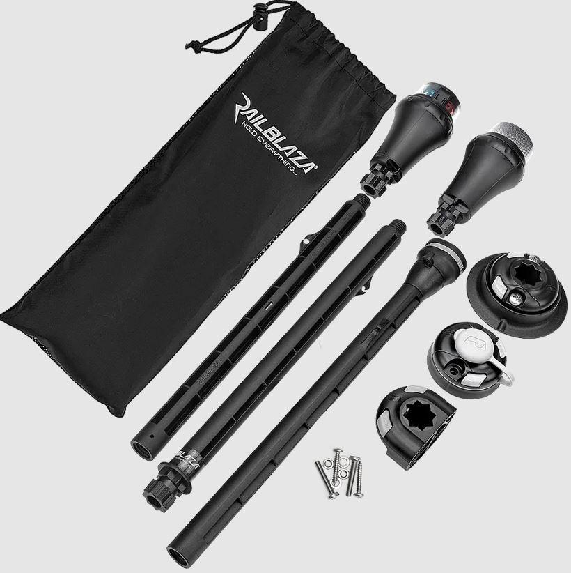 RAILBLAZA 04-4092-11 NAVIPACK NAVIGATION LIGHT KIT (MARI, White LED Light And Red/ Green LED Light; High/ Medium/ Blinking Operating Mode; Conical Shape; Black; UV Stabilized Fiberglass Reinforced Plastic; IP67 Dust And Water Resistant; Up To 2 nm Range - The Twister Group Tools product