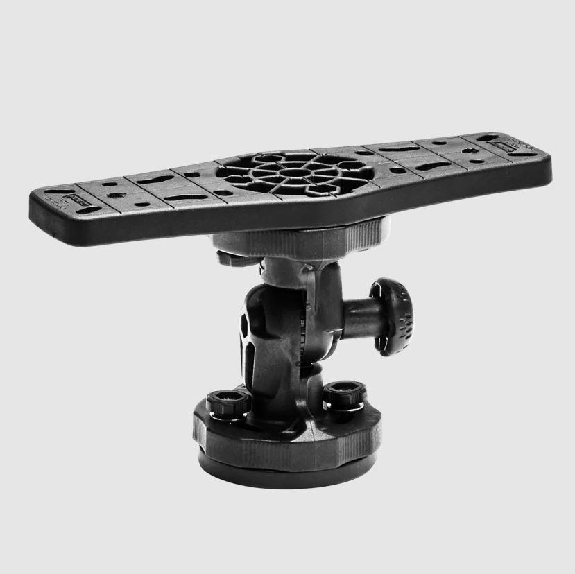 RAILBLAZA 11-4174-11 HEXX FISH FINDER MOUNT, Compatible With 12 Inch Screen Fish Finder; 6.6 Pound Hodling Capacity; 90 Degree Base Rotation/ 90 Degree Platform Rotation/ 180 Degree Tilt Range; Black; UV-Stabilised Fibreglass Reinforced Plastic - High quality product image showing RAILBLAZA 11-4174-11 HEXX FISH FINDER MOUNT, Compatible With 12 Inch Screen Fish Finder; 6.6 Pound Hodling Capacity; 90 Degree Base Rotation/ 90 Degree Platform Rotation/ 180 Degree Tilt Range; Black; UV-Stabilised Fibreglass Reinforced Plastic details and features