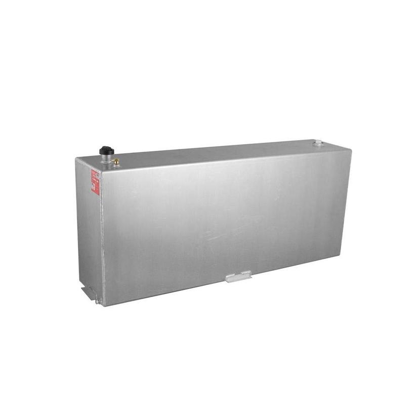 RDS 72118 Vertical Transfer Fuel Tank - 90 Gallon Capacity 60 INCH L x 14 INCH W x 26 INCH H, Silver Mill Finish Aluminum