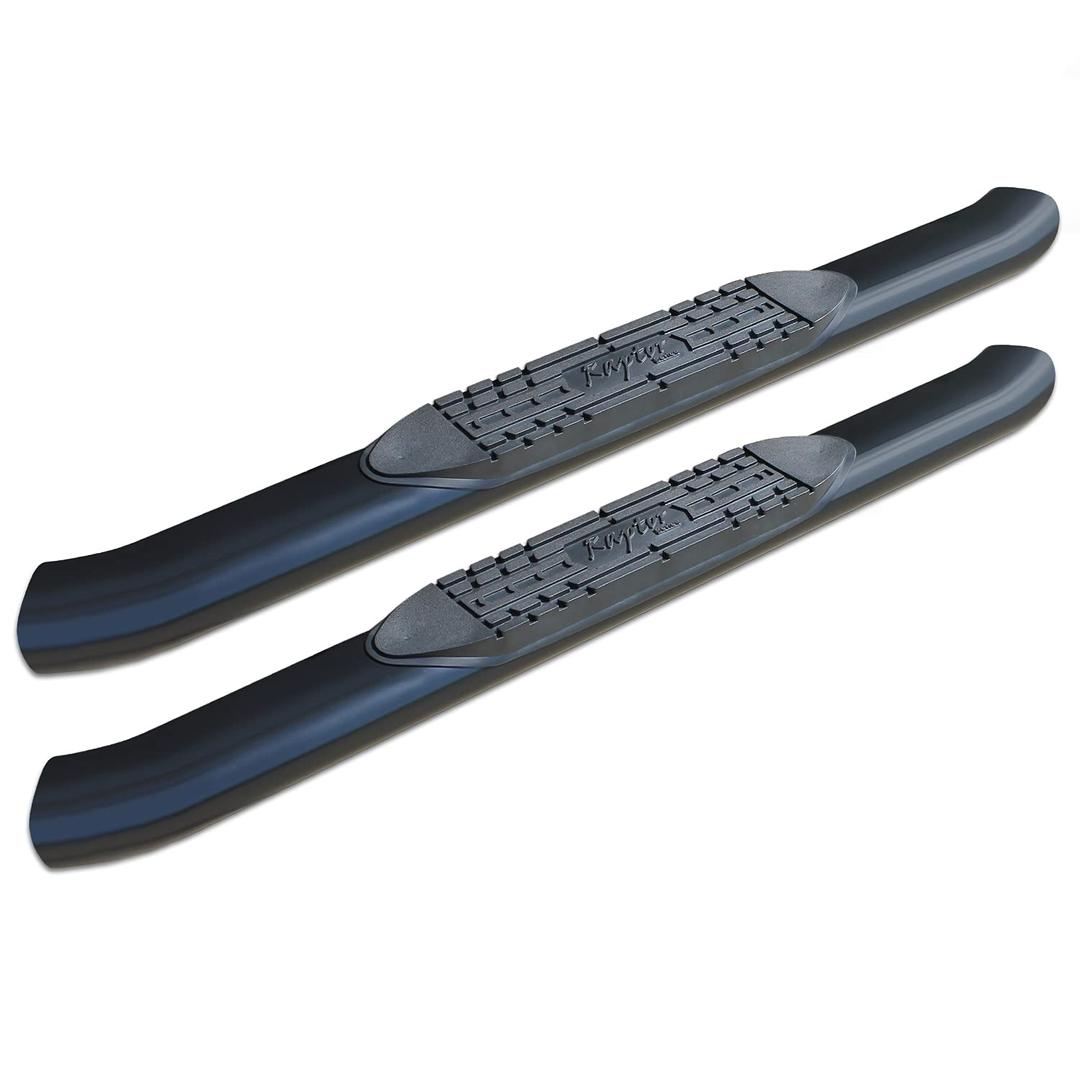 RAPTOR 1602-0246B Nerf Bars Side Steps 5in Oval Black Curved for 10-24 Dodge Ram 2500/3500 Regular Cab - The Twister Group Tools product